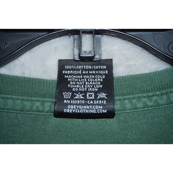 Obey Minimal Logo Graphic Tee – Olive Green – Size L – - Picture 4 of 5